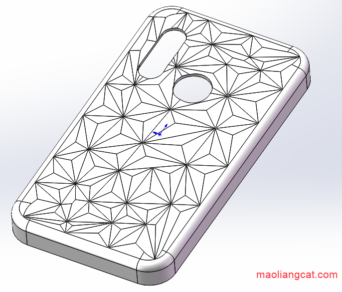 solidworks背部凹凸不平的手机保护壳建模教程