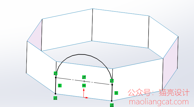 SW曲面和实体混合建模绘制空间上的三维管路