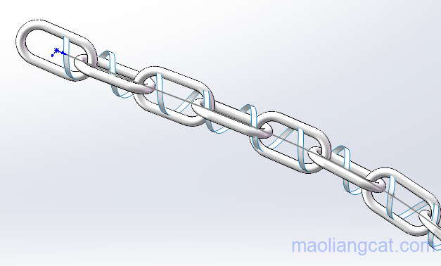 使用SW绘制铁链的两种方法介绍