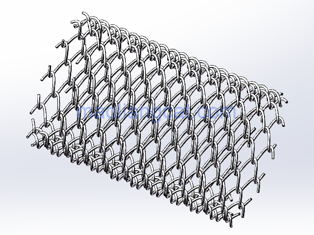 使用solidworks方程式驱动的曲线绘制环形钢丝网